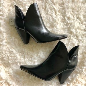 Zara leather booties